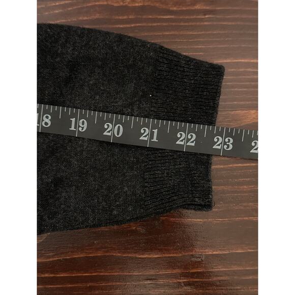 BERTHA made in Italy Merinos Fine Wool Argyle Sweater 58 XXL Black and Grey - Picture 11 of 13